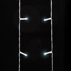 hideg fehér 320 LED-es karácsonyfafüzér 375 cm