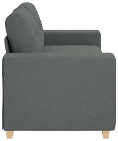 sötétszürke szövet loveseat kanapé 140 cm