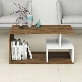 Arte White and Dark Walnut konferenciaasztal