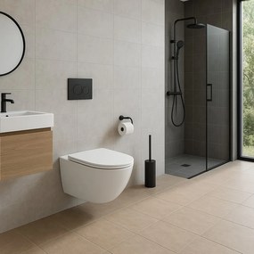 Erga Lily+, fali WC-csésze 490x370x365mm, Tornado 2 perem nélküli + lágyan záródó WC-ülőke, fehér, ERG-V03-LILY-TO2-WH