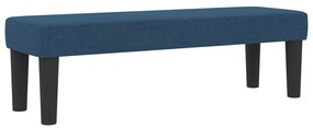 Box Spring ágy matraccal és paddal, kék, 140x200 cm szövet