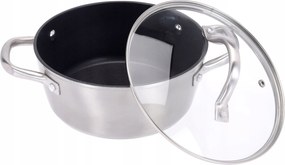 Fazék Fedővel Alumínium Ezüst 20x9 cm