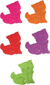 Gyerek csúszásgátló alátét szett fürdőkádba 5 db-os 11x12,5 cm Chatons – MSV