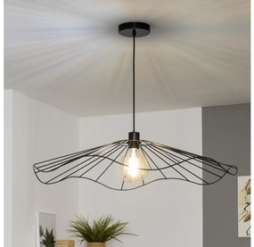 Brilagi - CERIA WIRE LED csillár, drótkábeles függesztéssel, 1xE27/40W/230V, átmérő 80 cm, fekete