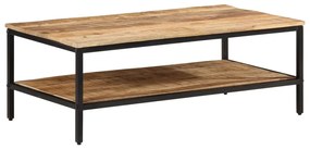 tömör nyers mangófa dohányzóasztal 100 x 50 x 35 cm