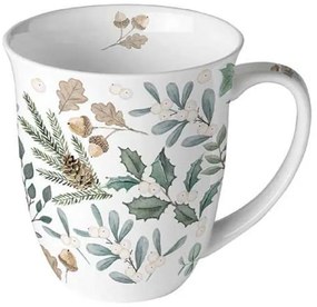 Karácsonyi porcelán bögre Collection of Leaves