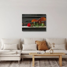 Kép - A zenész emléke (üvegen) (70x50 cm)