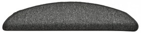 15 db sötétszürke lépcsőszőnyeg 56 x 17 x 3 cm