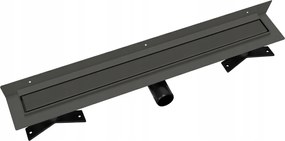 Vogi Premium Duo fali grafit lineáris lefolyó 60 cm alacsony Pvd szifon