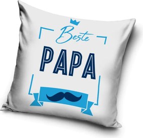 Beste Papa Mustache párnahuzat 40x40 cm