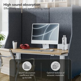 akusztikus falpanel SADIE Carbon Fog 240/145 cm