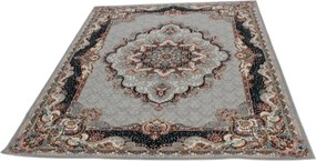 Perzsa szőnyeg szürke TABRIZ 200x300 exkluzív nappali szőnyeg akrilból