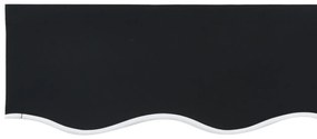 Napellenző Valance 6 m Kerethez Fekete 5.8x0.2 m