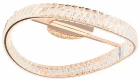 Zuma Line MX3317-1-3GT - GANO dimmelhető LED lámpatest, 36W, 230V, Ø 52 cm, rózsaarany