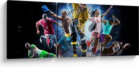 Kép - sport (órával) (90x30 cm)