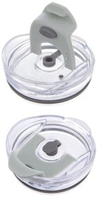 Zsályaszínű termobögre szívószállal 1,2 l Termo – Orion