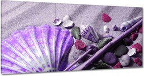 Vászonkép 180x90 Lila kagyló
