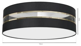 Mennyezeti lámpa ULTIMO 3xE27/60W/230V fekete