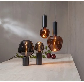 Meleg színű LED dekoratív izzó E27, 2 W Black Apple – Star Trading