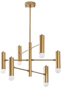 Aranyszínű függőlámpa fém búrával Gharib – Opviq lights
