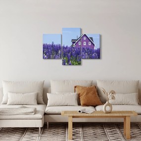 Levandula mező képe (90x60 cm)