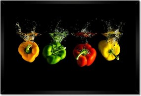 Poszterek keretben 60x40 Paprika Víz