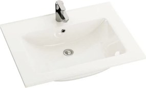Süllyesztett mosdó CHICAGO 61x46,5 cm, fényes fehér