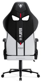 Diablo X-Player 2.0 szövet gamer szék Átlagos méret: fehér-fekete Diablochairs