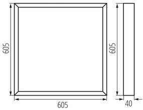 Kanlux 37275 - LED mennyezeti panel BLINGO LED/34W/230V 60x60 cm