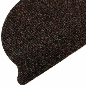 10 db barna tűlyukasztott öntapadó lépcsőszőnyeg 56 x 17 x 3 cm