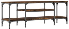 vidaXL sonoma tölgy színű szerelt fa és vas TV-szekrény 121x35x45 cm
