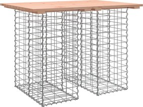 vidaXL tömörfa kerti asztal gabion mintával 100 x 70 x 72 cm Douglas