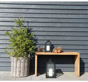 Benidorm pad, teak fa, natúr, 90x30x49 cm