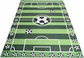 Gyerekszőnyeg Printed 160x230 Nyomtatott Színes pálya Labda Mérkőzés