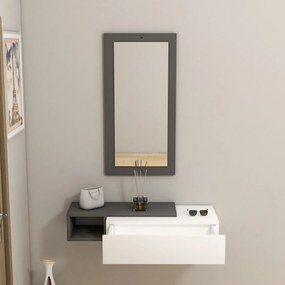 Fali polc Vien - Anthracite, White