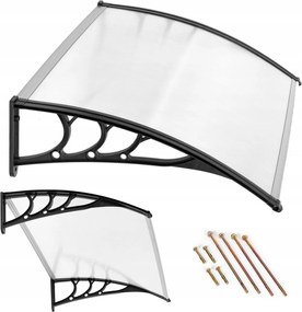 Ajtó fölé szerelhető előtető 100x80 cm polikarbonát előtető 100x80 cm MultiGard