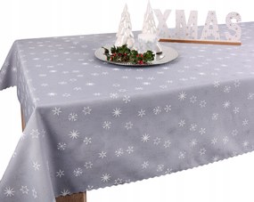 Abrosz karĂĄcsonyi 280x140 szĂŒrke szenteste BN23 HĂłpehely csillag