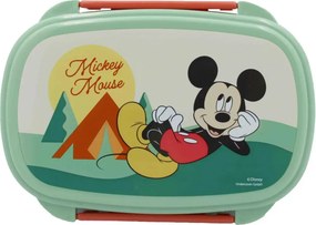 Disney Mickey Nature szendvicsdoboz + evőeszköz szett