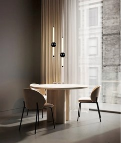 Matt fekete LED dimmelhető függőlámpa Melita – Trio