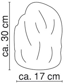 GLOBO 2834 - Sólámpa STONE 1xE14/15W/230V