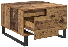 Dohányzóasztal fiókkal Régi fa 55 x 55 x 36.5 cm Faanyag