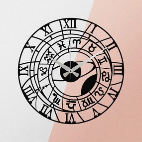 Enzoclock fém falióra, 48×48 cm – S025