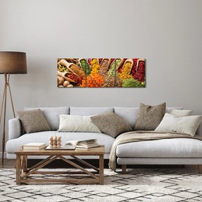 Kép - Fűszerek a világ minden tájáról (órával) (90x30 cm)