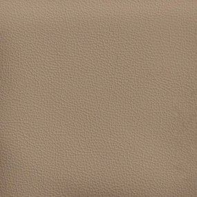 cappuccino színű műbőr ágykeret Dover 200x200 cm