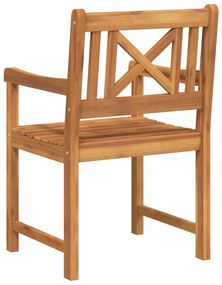 kertiszékek 2 db 56x56x90 cm tömör akácfából
