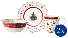 Karácsonyi reggeliző készlet 2 személy részére, Toy's Delight, 6 db. - Villeroy & Boch
