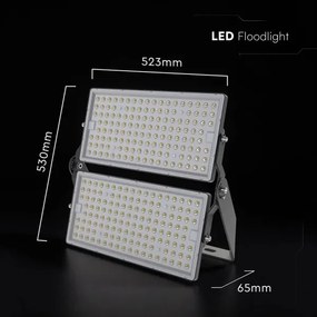 LED reflektor LED/500W/230V 4000K IP65 szürke