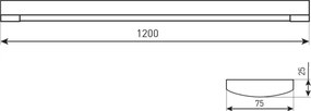 LED fénycsöves lámpatest LED/20/30/40W/230V 3000/4300/6500K 120 cm fehér