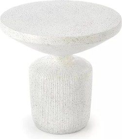 Sintro dohányzóasztal 54 cm - fehér terrazzo