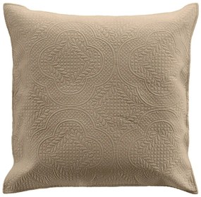 Bézs mikroszálas steppelt ágytakaró és párnahuzat szett 240x220 cm Romane – douceur d'intérieur